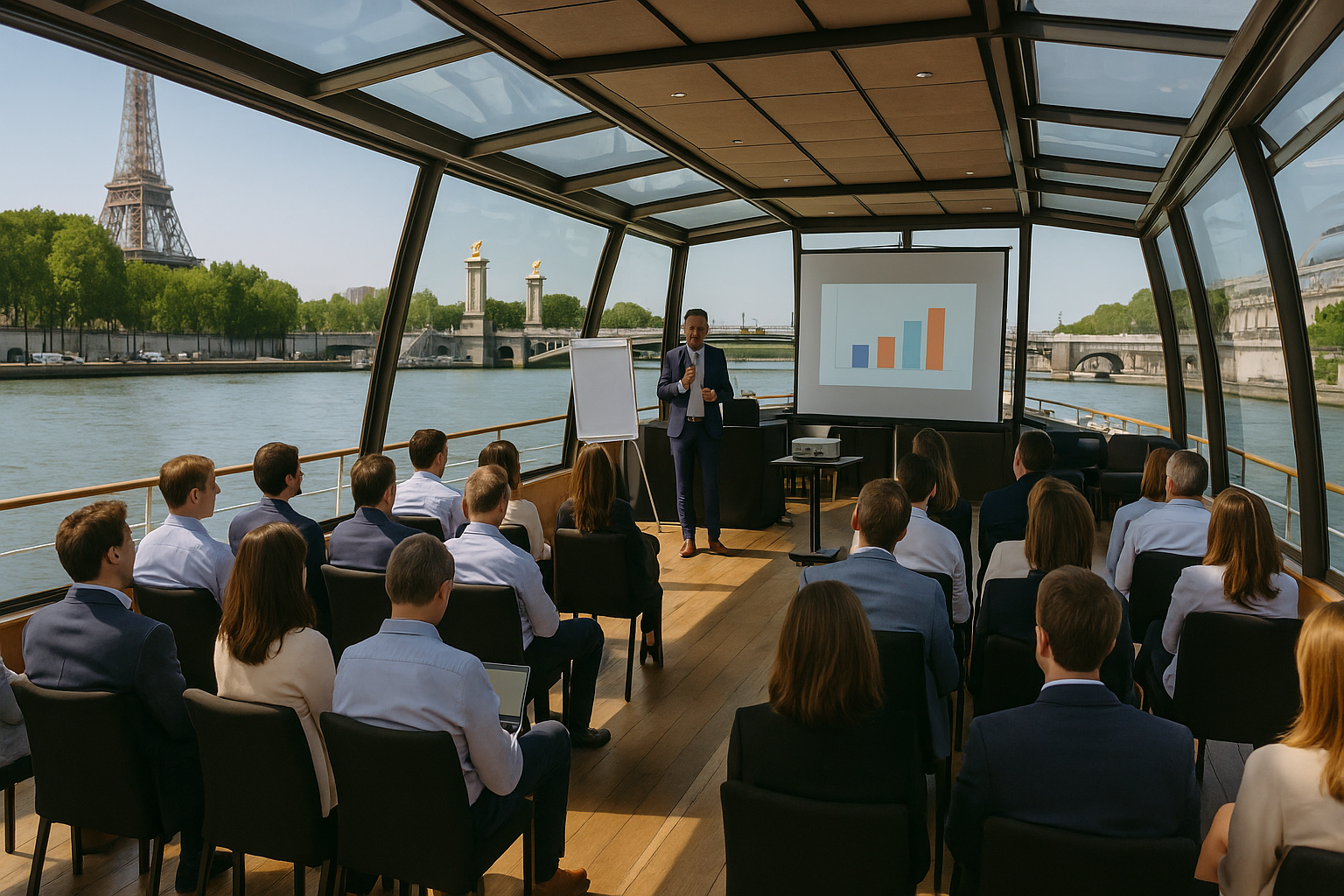séminaire sur une péniche à paris